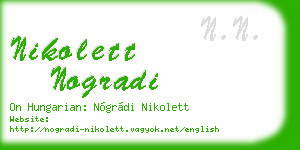 nikolett nogradi business card
